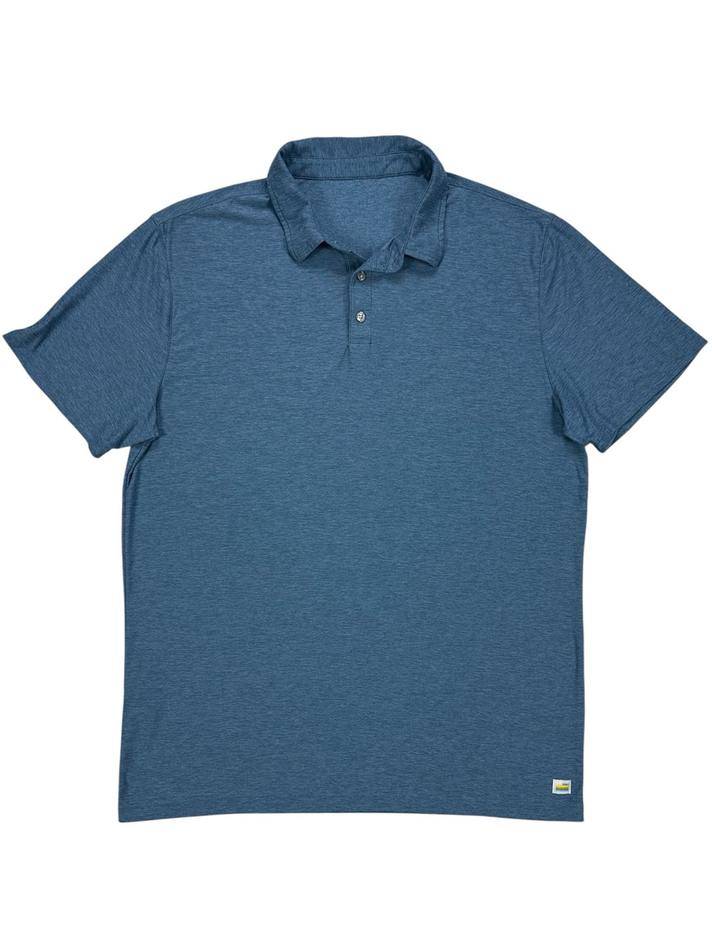Vuori Heathered Slate Blue Polo